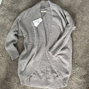 Grey Fremont Fluffy Knit Ugg Cardigan
